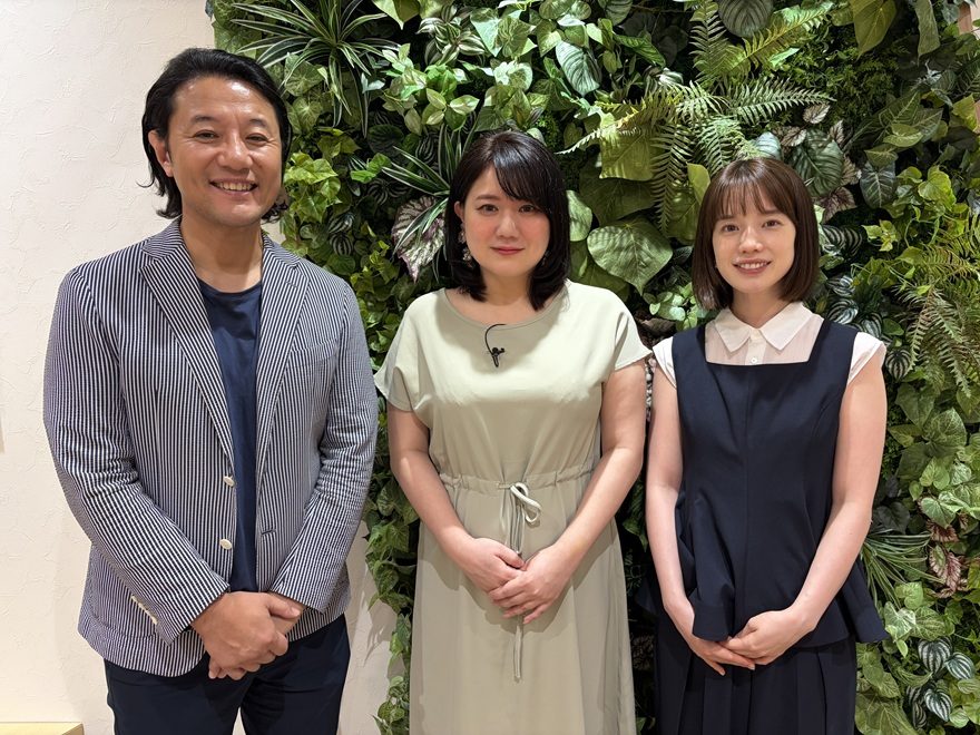 BooSTAR 出演者(左から入山章栄さん、玉城絵美、弘中綾香さん)